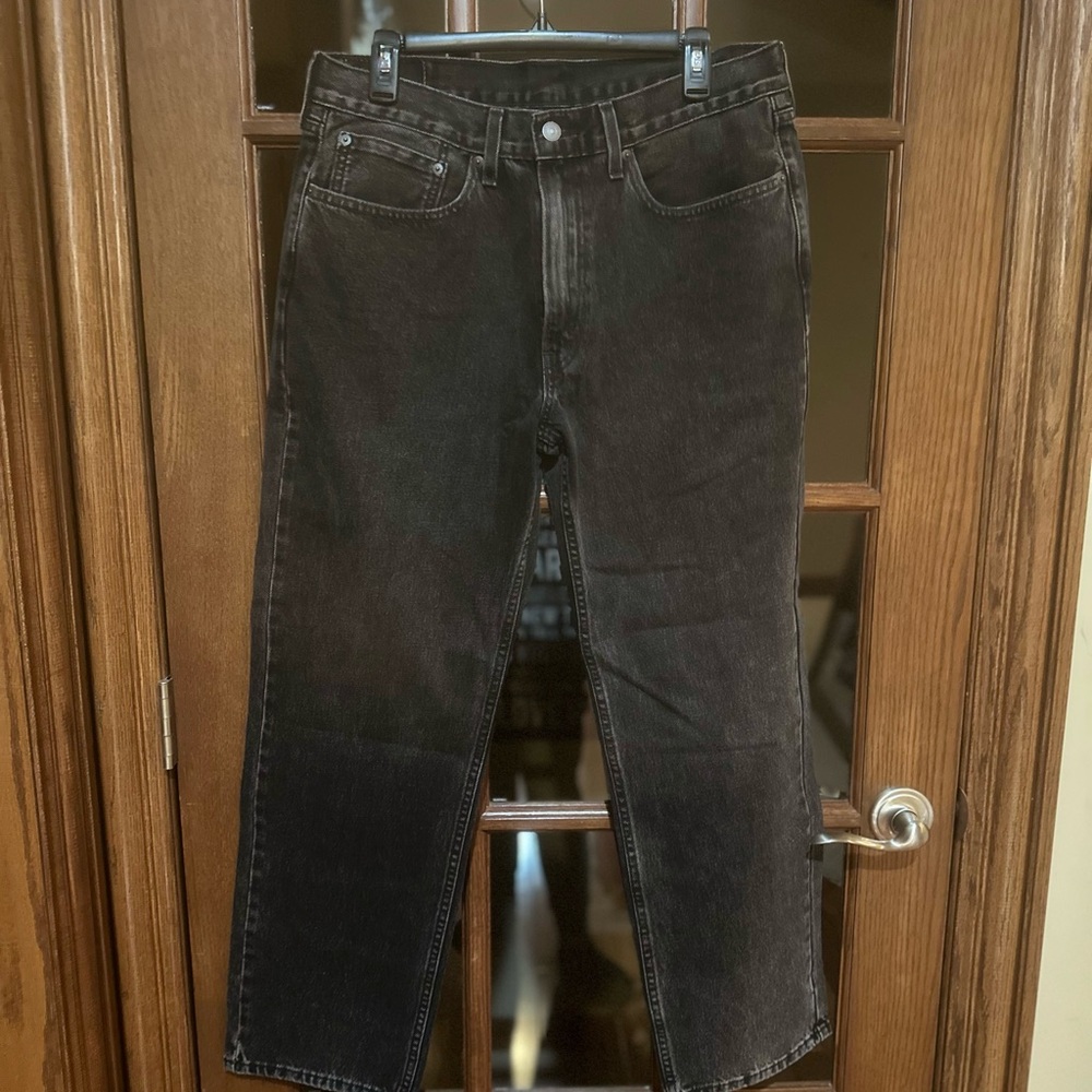 Levi's 550 Black Straight Jeans .  Size 34x30.